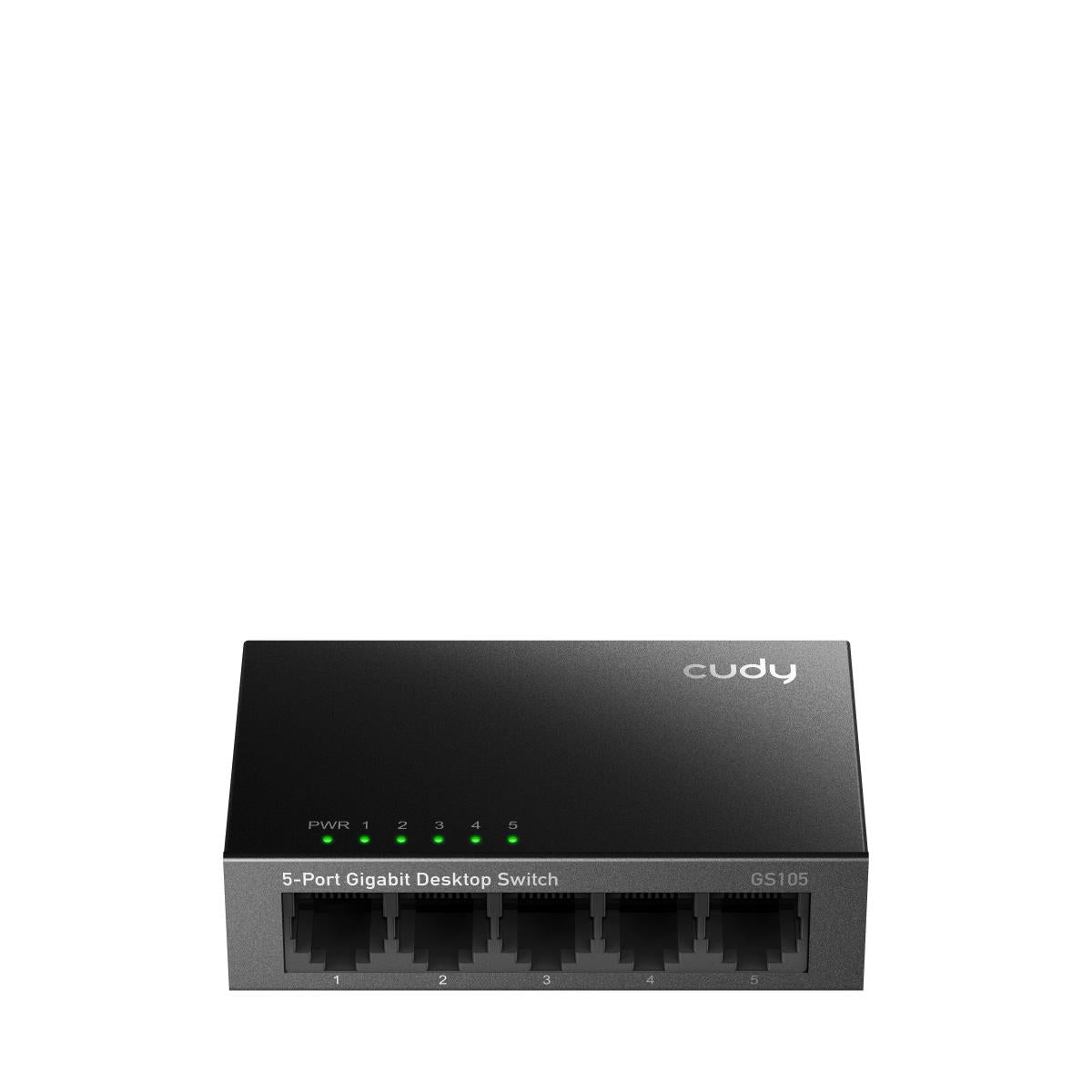 CUDY GS105 5-PORT GIGABIT, ΜΕΤΑΛΛΙΚΟ, DESKTOP SWITCH