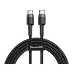 Καλώδιο Σύνδεσης USB 2.0 Baseus Cafule USB C σε USB C Flash PD 60W 1m Μαύρο-Γκρι
