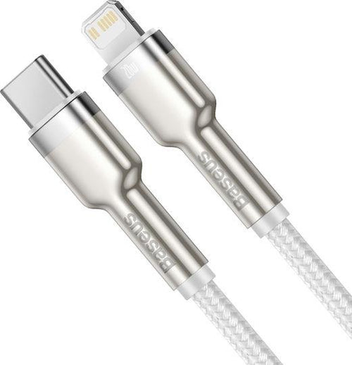 BASEUS CAFULE ΚΑΛΩΔΙΟ ΦΟΡΤΙΣΗΣ, TYPE-C ΣΕ LIGHTNING, 20W, 1M, ΛΕΥΚΟ