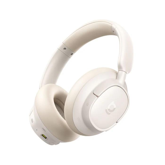 BASEUS BASS BH1 NC LITE, ΑΣΥΡΜΑΤΑ HEADPHONES, WIRELESS NOISE CANCELING, ΛΕΥΚΑ