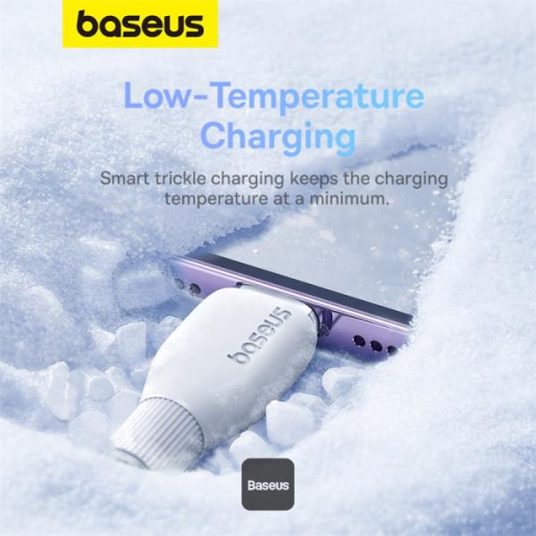 BASEUS PUDDING, ΚΑΛΩΔΙΟ ΦΟΡΤΙΣΗΣ, TYPE-C ΣΕ LIGHTNING, 1.2m, 20W, ΛΕΥΚΟ