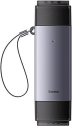 BASEUS LITE SERIES, USB ΚΑΙ TYPE-C, SD TFT CARD READER, ΓΚΡΙ