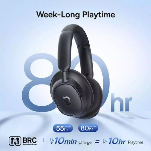 BASEUS BASS BH1 NC, ΑΣΥΡΜΑΤΑ HEADPHONES, WIRELESS NOISE CANCELING, ΜΑΥΡΑ
