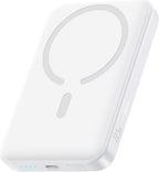 BASEUS ENERFILL FM11, ULTRA MINI ΜΑΓΝΗΤΙΚΟ POWERBANK, 10000MAh, 22.5W, ΜΕ ΚΑΛΩΔΙΟ TYPE-C, ΛΕΥΚΟ