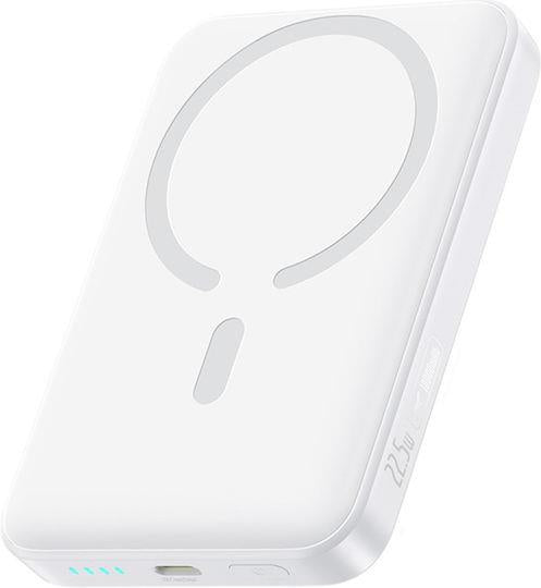 BASEUS ENERFILL FM11, ULTRA MINI ΜΑΓΝΗΤΙΚΟ POWERBANK, 10000MAh, 22.5W, ΜΕ ΚΑΛΩΔΙΟ TYPE-C, ΛΕΥΚΟ