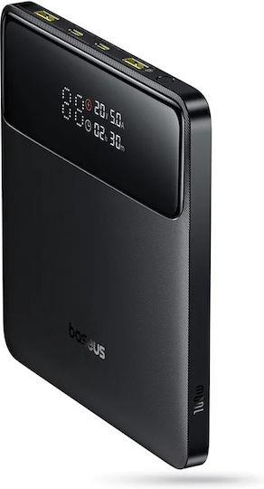 BASEUS H1, POWERBANK ΓΡΗΓΟΡΗΣ ΦΟΡΤΙΣΗΣ, 20000MAh, 100W, ΜΕ ΨΗΦΙΑΚΗ ΟΘΟΝΗ, ΜΑΥΡΟ