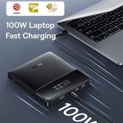 BASEUS H1, POWERBANK ΓΡΗΓΟΡΗΣ ΦΟΡΤΙΣΗΣ, 20000MAh, 100W, ΜΕ ΨΗΦΙΑΚΗ ΟΘΟΝΗ, ΜΑΥΡΟ