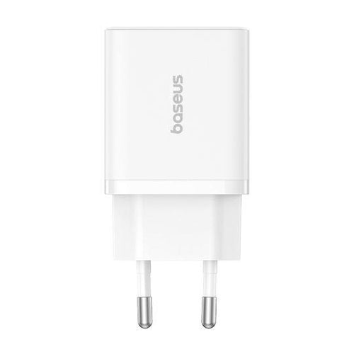 BASEUS CUBE, ΦΟΡΤΙΣΤΗΣ ΓΡΗΓΟΡΗΣ ΦΟΡΤΙΣΗΣ, 2 ΘΥΡΕΣ, 20W, ΛΕΥΚΟ