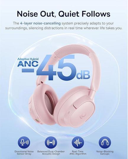 BASEUS BASS BH1 NC, ΑΣΥΡΜΑΤΑ HEADPHONES, WIRELESS NOISE CANCELING, ΡΟΖ