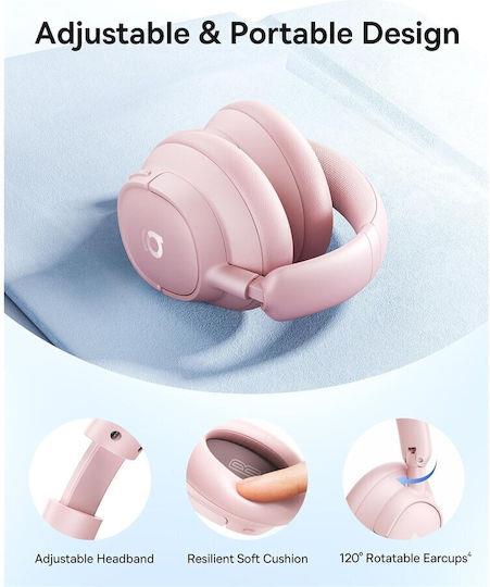 BASEUS BASS BH1 NC, ΑΣΥΡΜΑΤΑ HEADPHONES, WIRELESS NOISE CANCELING, ΡΟΖ