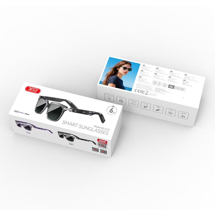 XO E15 HOLOGRAPHIC, SMART GLASSES, ΔΙΑΦΑΝΗΣ ΣΚΕΛΕΤΟΣ, ΜΩΒ