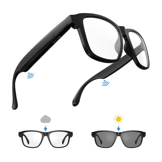 XO E12 PRO, SMART GLASSES, ΜΕ ΜΕΤΑΦΡΑΣΗ AI, ΠΡΟΣΤΑΣΙΑ BLUE LIGHT, ΜΑΥΡΟ