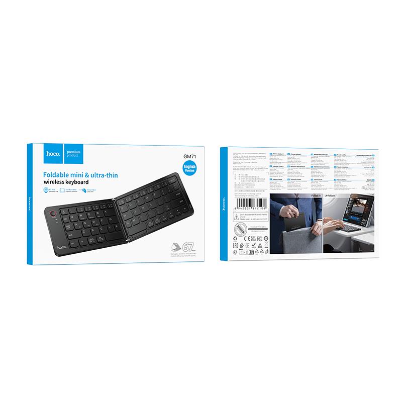 HOCO GM71 PROFICIENT WIRELESS ΠΛΗΚΤΡΟΛΟΓΙΟ , ΜΑΥΡΟ
