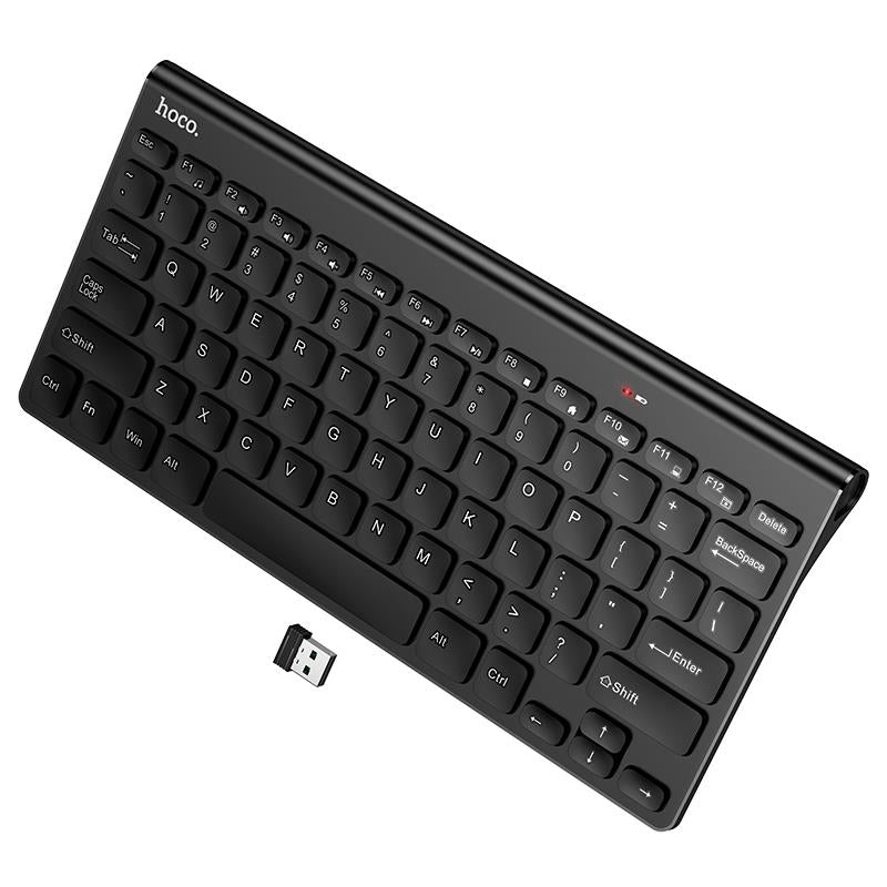 HOCO GM70 DRAGON 2.4G WIRELESS MINI ΠΛΗΚΤΡΟΛΟΓΙΟ, ΜΑΥΡΟ