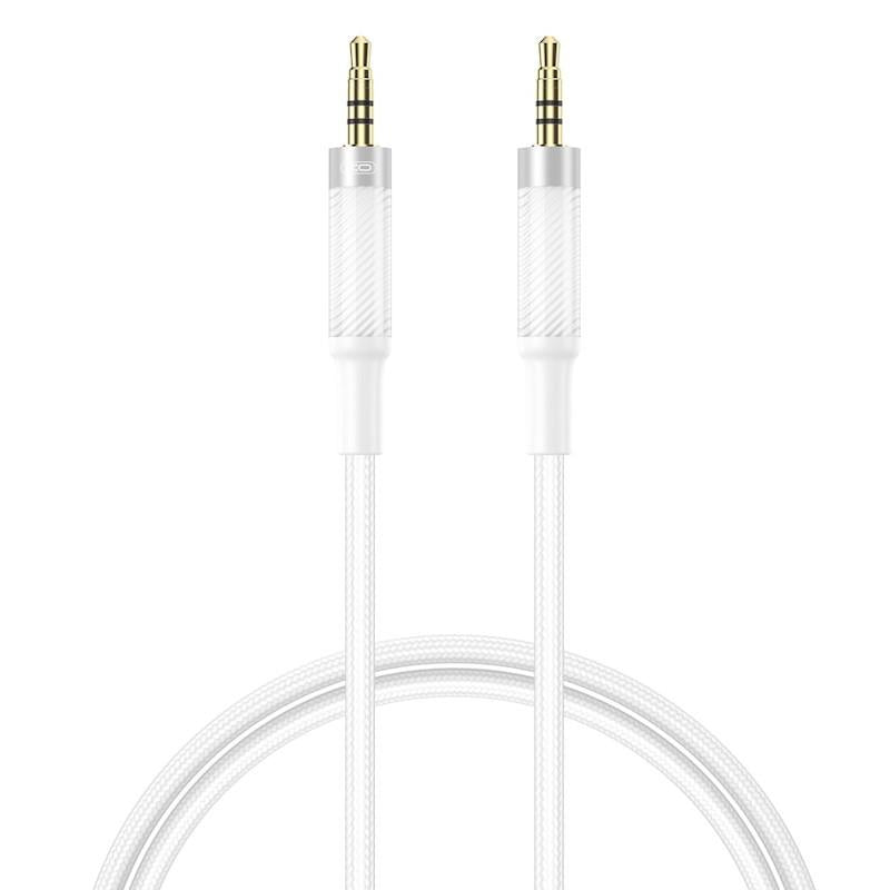 XO NB-R297C, ΚΑΛΩΔΙΟ ΗΧΟΥ 3.5mm ΣΕ 3.5mm, ΛΕΥΚΟ