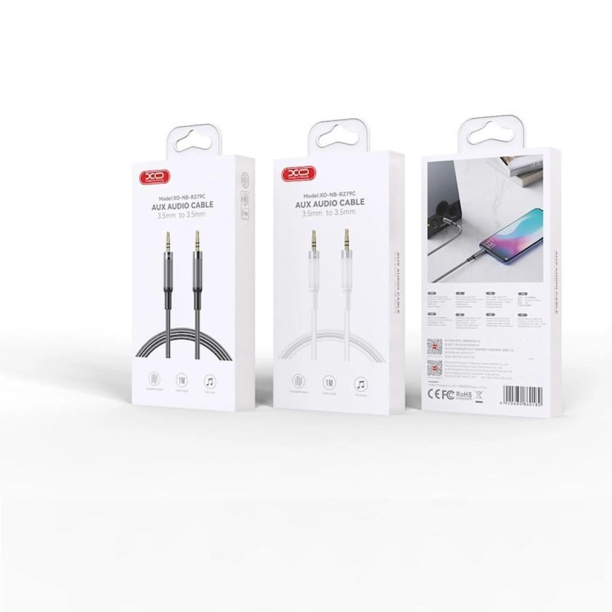 XO NB-R297C, ΚΑΛΩΔΙΟ ΗΧΟΥ 3.5mm ΣΕ 3.5mm, ΜΑΥΡΟ