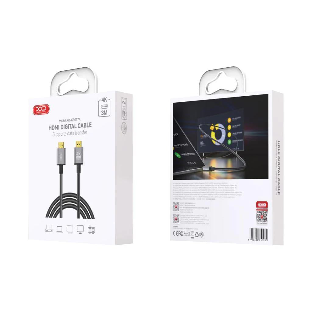 XO GB017A ΚΑΛΩΔΙΟ HDMI MALE-MALE, 3m