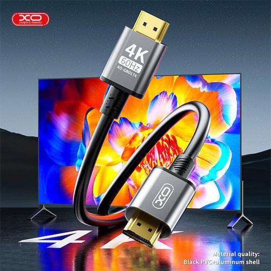 XO GB017B ΚΑΛΩΔΙΟ HDMI MALE-MALE, 5m