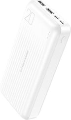 XO PB302, POWERBANK, ΜΕ LED ΟΘΟΝΗ, 20000mAh, ΛΕΥΚΟ