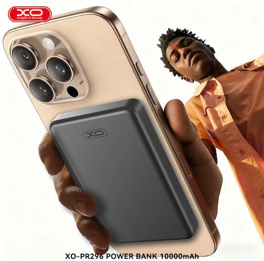 XO PR296, POWERBANK, ΓΡΗΓΟΡΗΣ ΦΟΡΤΙΣΗΣ, ΑΣΥΡΜΑΤΟ, 10000mAh, 22,5W, ΓΚΡΙ