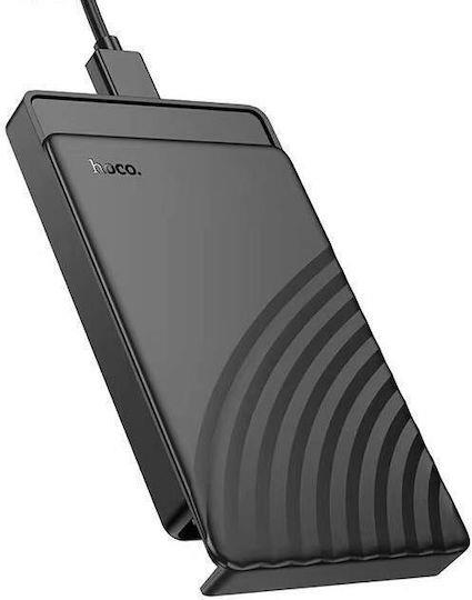 HOCO HB55 ΘΗΚΗ ΣΚΛΗΡΟΥ ΔΙΣΚΟΥ, USB 3.0, ΜΑΥΡΟ