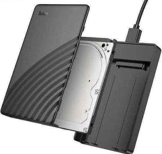 HOCO HB55 ΘΗΚΗ ΣΚΛΗΡΟΥ ΔΙΣΚΟΥ, USB 3.0, ΜΑΥΡΟ