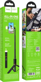 HOCO K34 ΒΑΣΗ LIVE BROADCAST ΜΕ ΦΩΣ, BLUETOOTH 5.2, 75MAH, ΜΑΥΡΟ