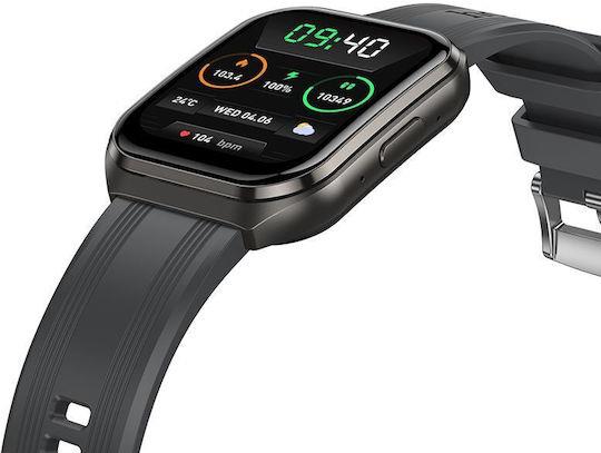 HOCO Y44 SMARTWATCH, 1.83 ΙΝΤΣΕΣ, BLUETOOTH 5.3, 1000MAH, ΜΑΥΡΟ