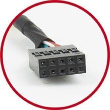 CABLEXPERT DUAL USB 2.0 RECEPTACLE ON BRACKET