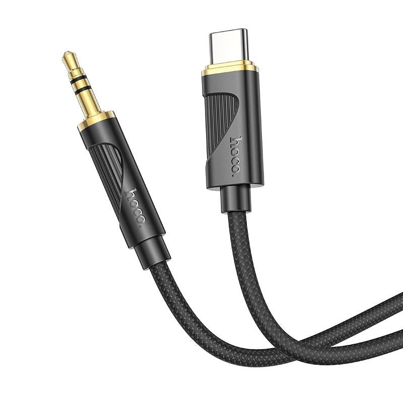 HOCO UPA30 FRIEND ΚΑΛΩΔΙΟ ΜΕΤΑΤΡΟΠΗΣ ΗΧΟΥ, TYPE-C ΣΕ 3.5MM, 1M, ΜΑΥΡΟ