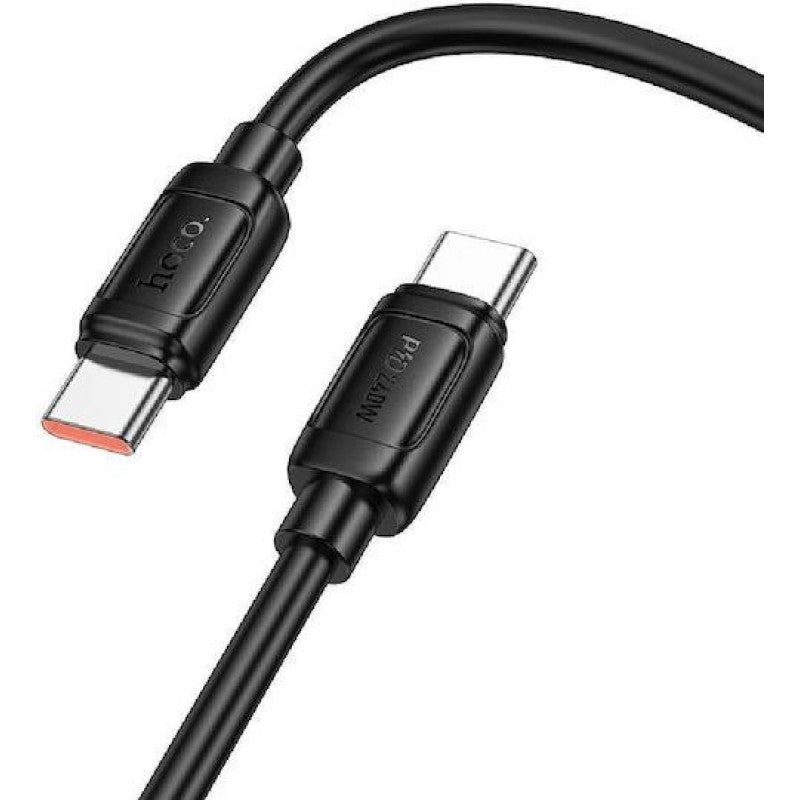 HOCO X115 SURPASS ΚΑΛΩΔΙΟ ΦΟΡΤΙΣΗΣ, 60W, TYPE-C ΣΕ TYPE-C, 1M, ΜΑΥΡΟ
