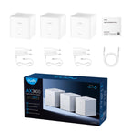 CUDY M3000S AX3000 GIGABIT MESH WIFI 6, 3 PACK