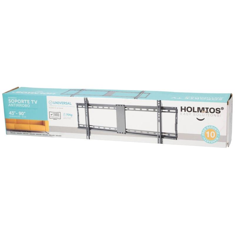 Επιτοίχια Βάση TV Holmios Σταθερή (43" έως 90") Μαύρο