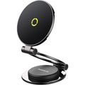 BASEUS MAGPRO SERIES II, ΜΑΓΝΗΤΙΚΗ ΒΑΣΗ ΑΥΤΟΚΙΝΗΤΟΥ, STICK-ON, 360° ΠΕΡΙΣΤΡΟΦΗ, ΚΟSMΙΚΟ ΜΑΥΡΟ