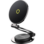 BASEUS MAGPRO SERIES II, ΜΑΓΝΗΤΙΚΗ ΒΑΣΗ ΑΥΤΟΚΙΝΗΤΟΥ, STICK-ON, 360° ΠΕΡΙΣΤΡΟΦΗ, ΚΟSMΙΚΟ ΜΑΥΡΟ