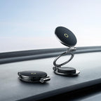 BASEUS MAGPRO SERIES II, ΜΑΓΝΗΤΙΚΗ ΒΑΣΗ ΑΥΤΟΚΙΝΗΤΟΥ, STICK-ON, 360° ΠΕΡΙΣΤΡΟΦΗ, ΚΟSMΙΚΟ ΜΑΥΡΟ