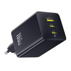 BASEUS ENERFILL FE22, ΦΟΡΤΙΣΤΗΣ ΤΟΙΧΟΥ, 2X TYPE-C + 1X USB-A, 100W, COSMIC BLACK