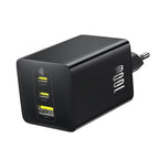 BASEUS ENERFILL FE22, ΦΟΡΤΙΣΤΗΣ ΤΟΙΧΟΥ, 2X TYPE-C + 1X USB-A, 100W, COSMIC BLACK