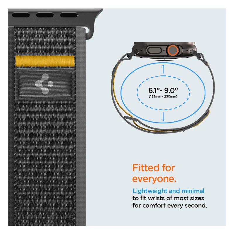 Λουράκι Spigen Athlex Air Apple Watch (44/ 45/ 46/ 49mm) Active Μαύρο