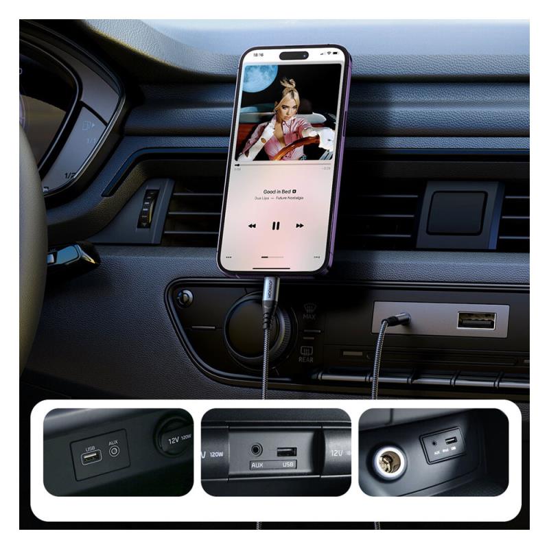 Καλώδιο Ήχου Joyroom SY-A06 Lightning σε 3.5mm 1.2m Μαύρο