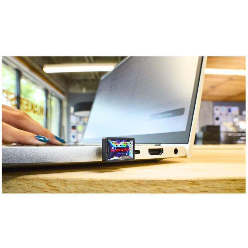 USB 3.2 Flash Disk SanDisk Extreme Fit SDCZ530 USB C 128GB 400MB/s Μαύρο