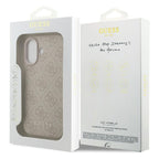 Θήκη PU Guess Apple iPhone 17 Hardcase Classic 4G Ροζ