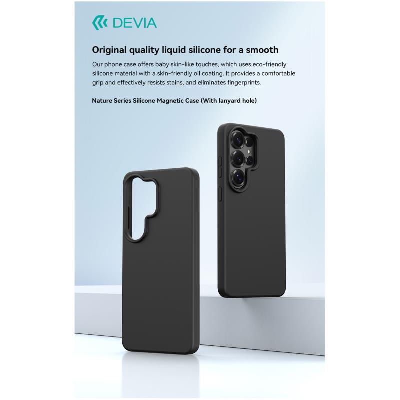 Θήκη Silicon Devia Samsung Galaxy S26 Ultra 5G Magnetic Nature Μαύρο