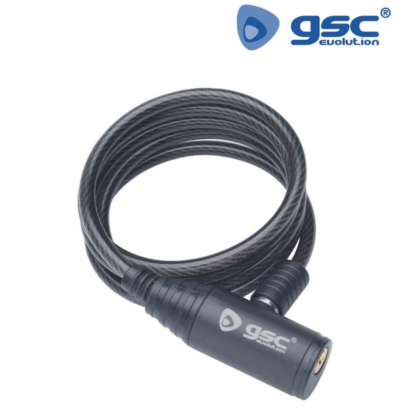 Κλειδαριά Ποδηλάτου GSC 12mm 1m Μαύρο