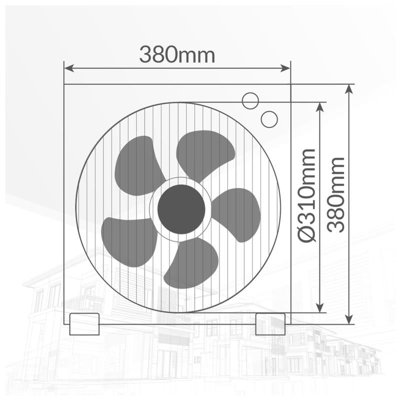 Επιδαπέδιος Ανεμιστήρας Niaros Bronte Box 42W Γκρι