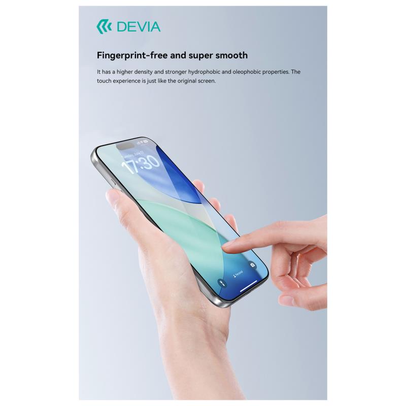 Tempered Glass Crystal Diamond Hardness Devia Apple iPhone 17 με Βοηθητικό Εργαλείο Van Μαύρο (1 τεμ.)