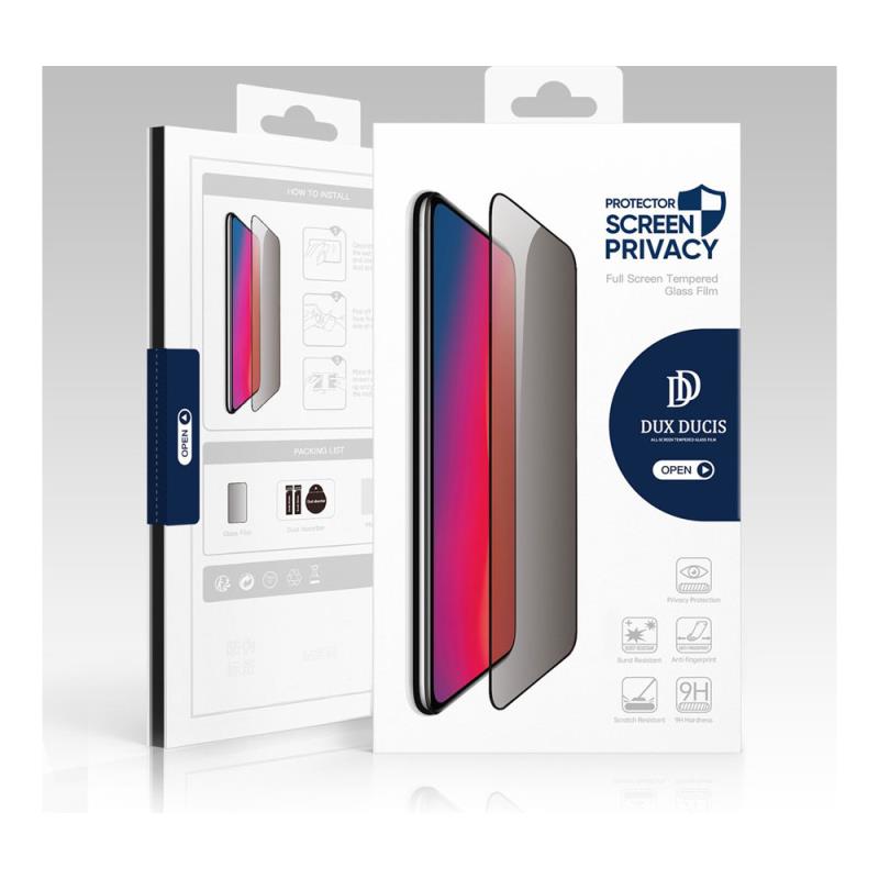 Tempered Glass Full Face Privacy Dux Ducis Apple iPhone 14 Pro Μαύρο (1 τεμ.)