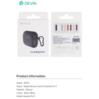 Θήκη Σιλικόνης Devia Apple AirPods Pro 3 Naked Λευκό