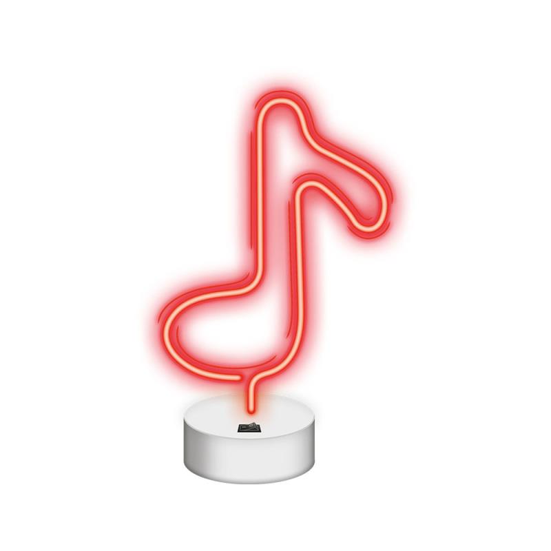 Neon LED Neolia NNE08 TONE (USB/Μπαταρίας & On/Off) με Stand Κόκκινο