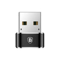 Αντάπτορας Baseus USB C Θηλυκό σε USB A Αρσενικό Μαύρο